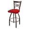 Holland Bar Stool Co 30" Swivel Bar Stool, Bronze Finish, Canter Red Seat 82030BZ011 - alternate 1